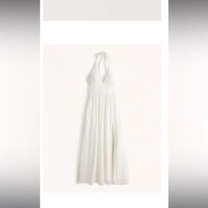 Plunge halter maxi dress from Abercrombie and Fitch. Brand new tags still on.